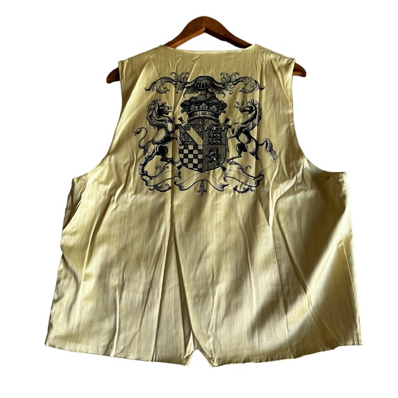 PATRONCITO VINTAGE MENS YELLOW VEST SZ XXL - Picture 7 of 7